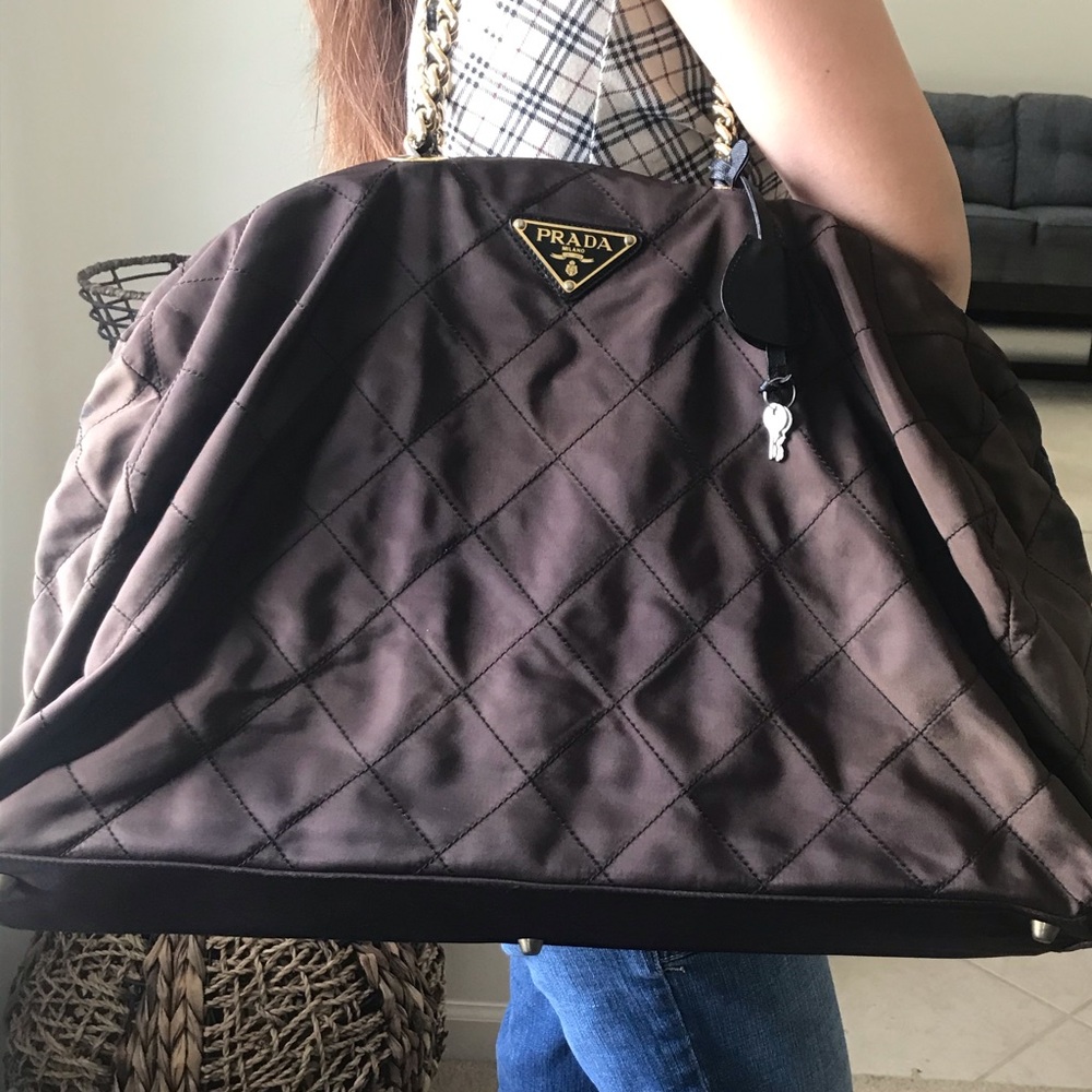 Prada Brown Travel /weekender Bag